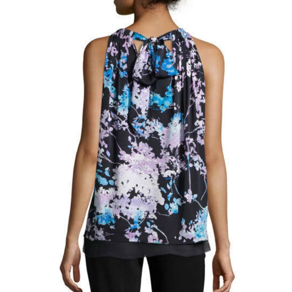 Diane Von Furstenberg Silk Lexi Floral Halter Top - Picture 4 of 10
